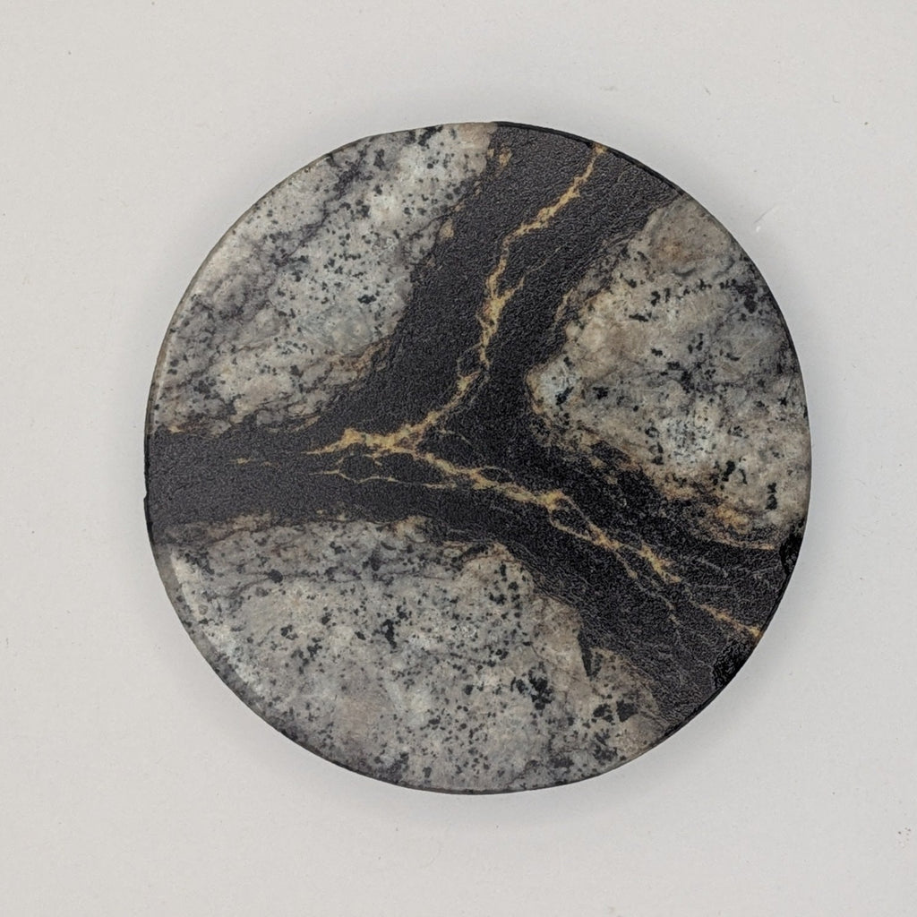 4” Epoxy River Coaster Set (4-Pack) – Enero Designs UV Printed Round Stone Coasters