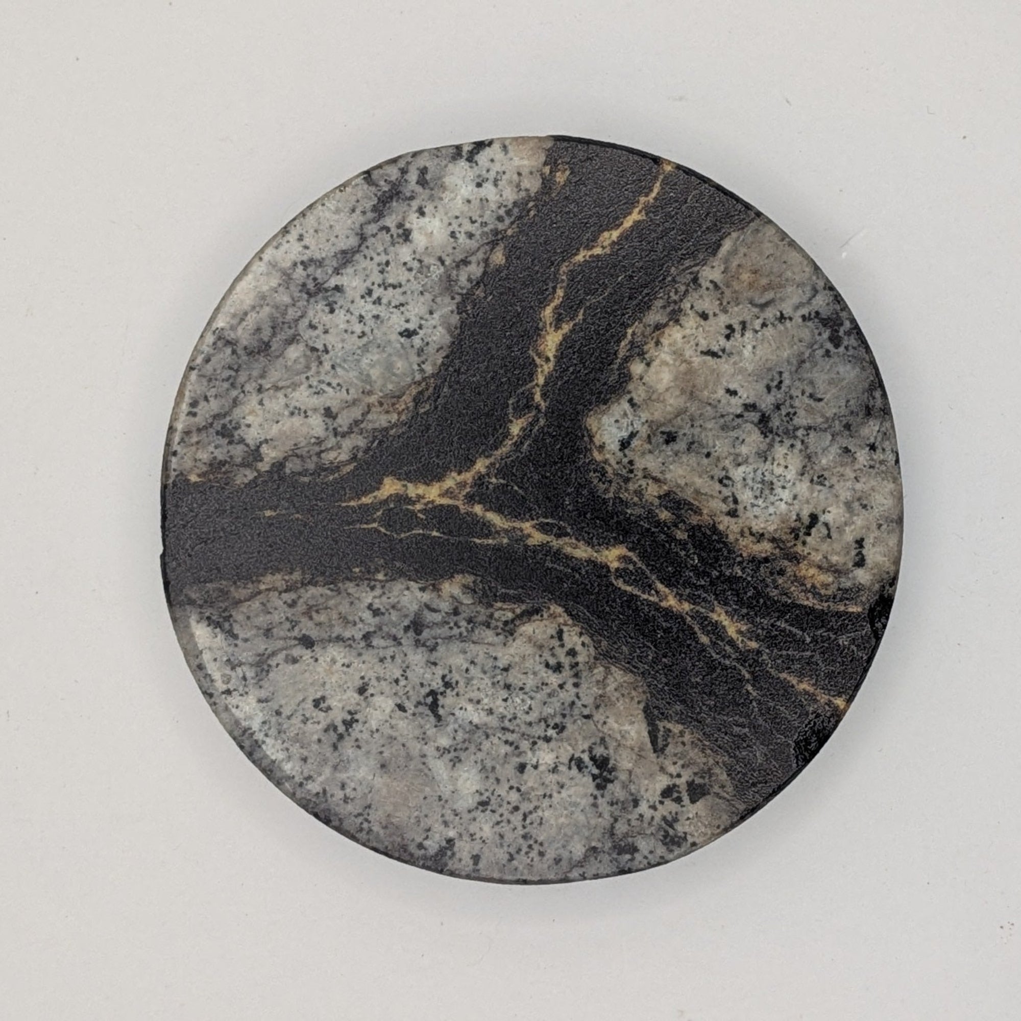 4” Epoxy River Coaster Set (4-Pack) – Enero Designs UV Printed Round Stone Coasters