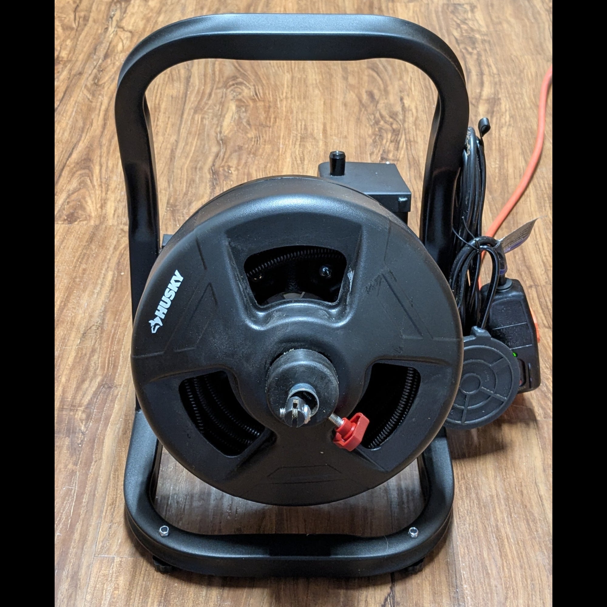 Husky 5/16 in. x 50 ft. Drum Auger Machine – Drain Cleaning Snake with Foot Switch (Used)