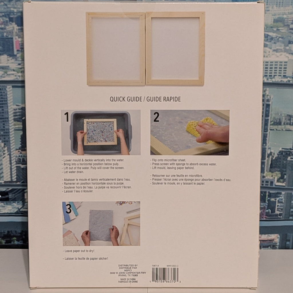 Recollections Mould & Deckle Paper Making Frame – 8.5 x 11 Handmade Paper Craft Tool