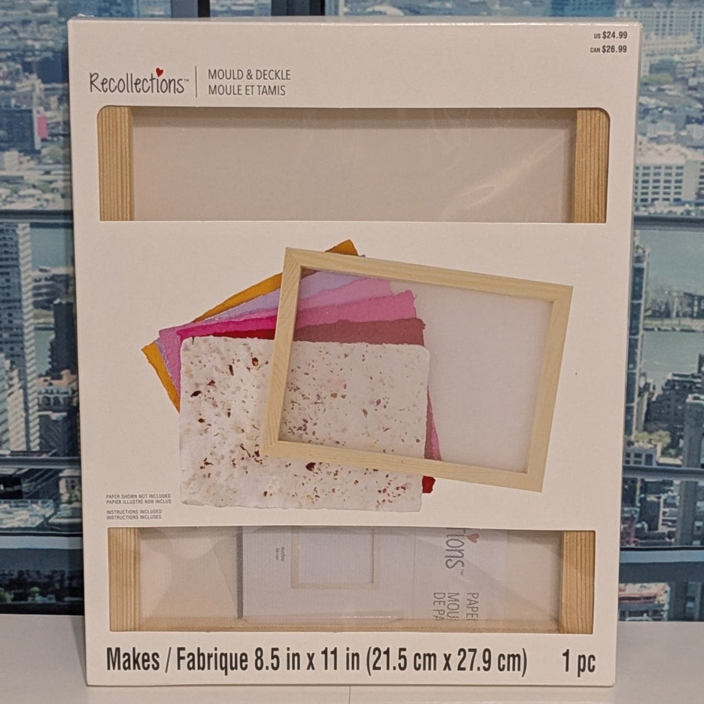 Recollections Mould & Deckle Paper Making Frame – 8.5 x 11 Handmade Paper Craft Tool
