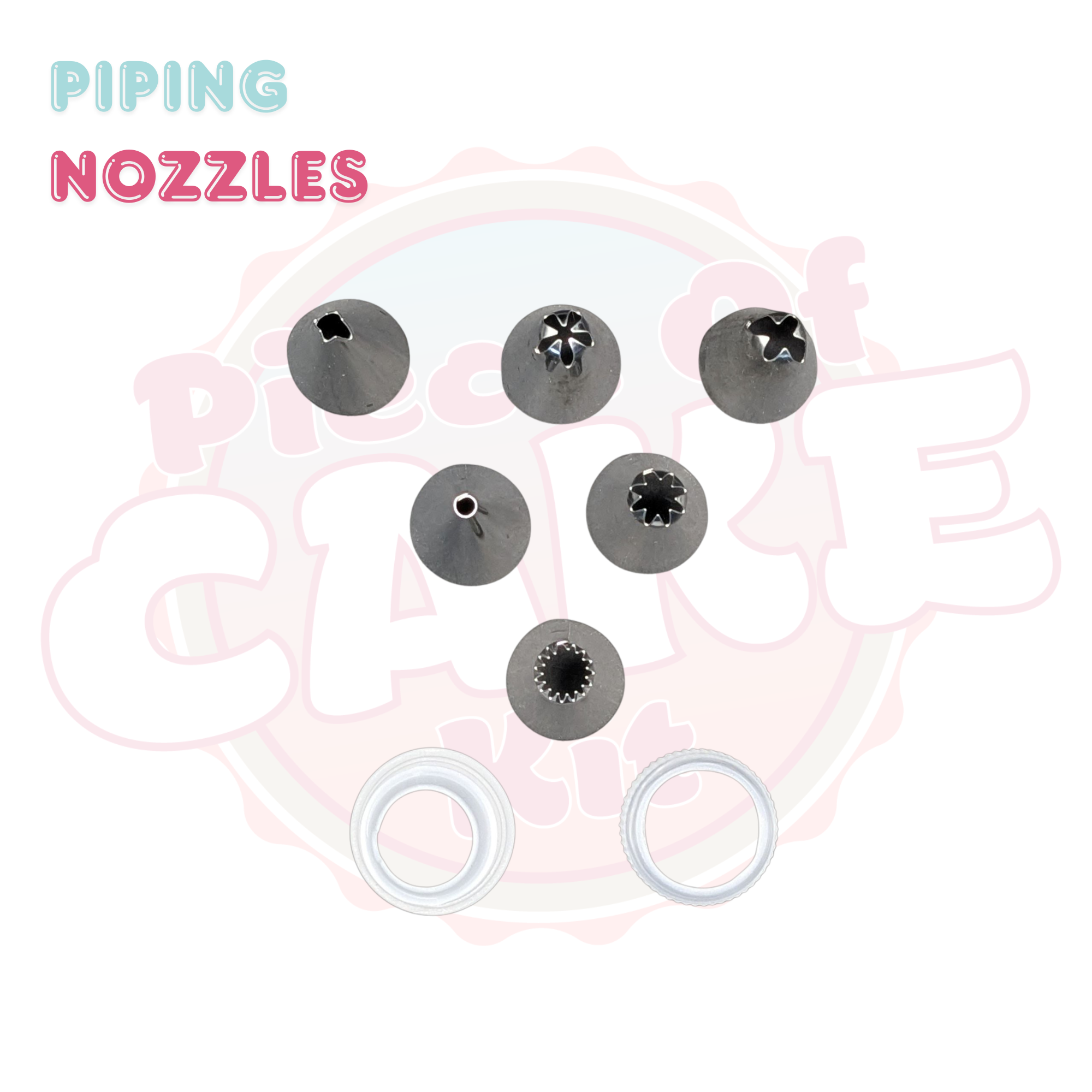 Enero Piece of Cake Kit – Adjustable Cake Ring & Decorating Set | Complete Baking & Frosting Kit (6", 8" or 10”)