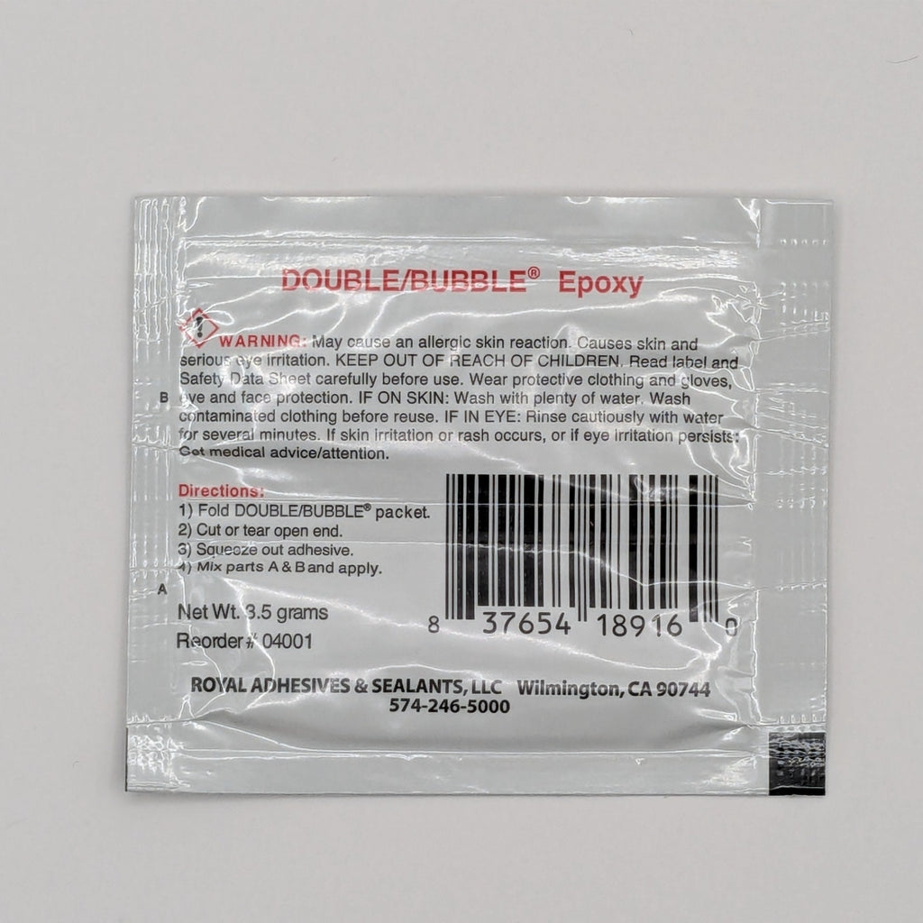 Hardman Double Bubble Red Epoxy – Extra Fast 3-Minute Epoxy Packs (3.5g Each) – 5 Pack or 10 Pack – Exp 02/2027 w/ CoC