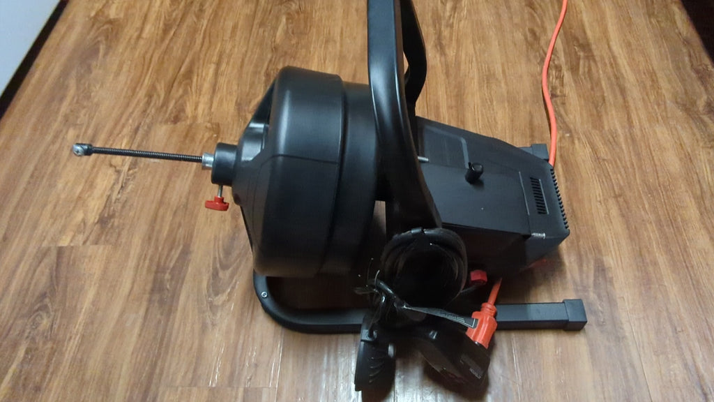 Husky 5/16 in. x 50 ft. Drum Auger Machine – Drain Cleaning Snake with Foot Switch (Used)